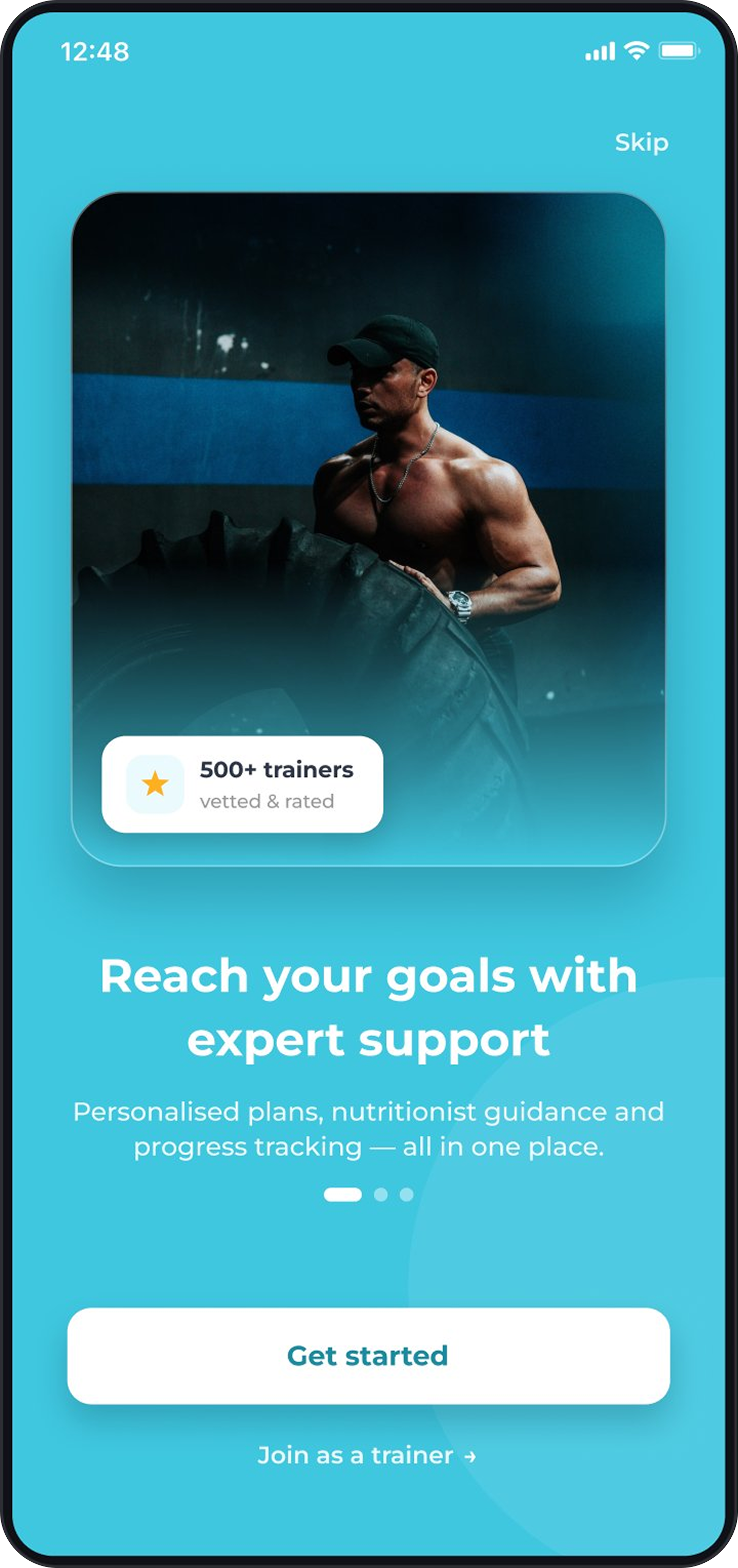 Onboarding screen